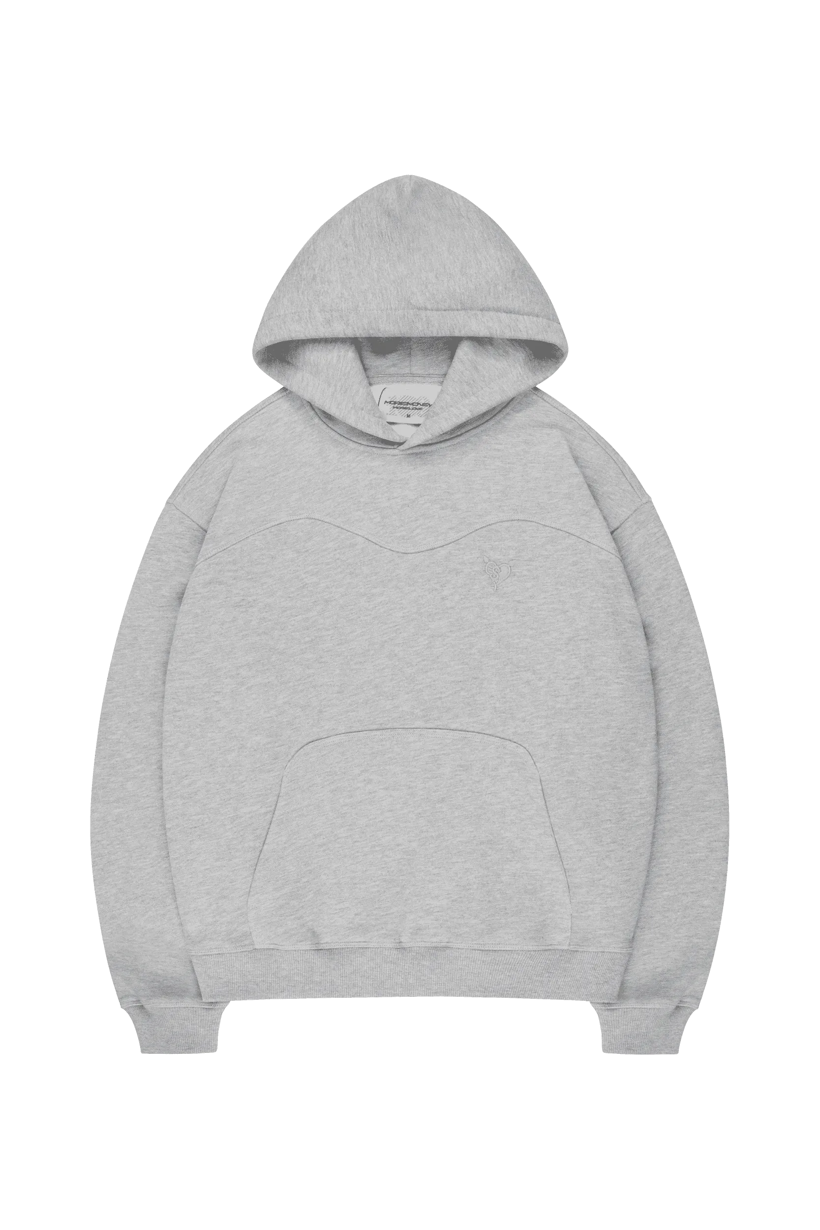 STACKS HOODIE GREY MELANGE