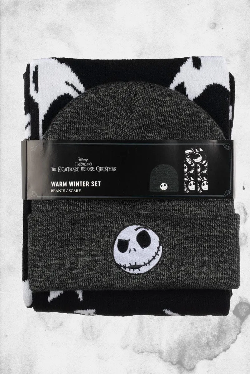 The Nightmare Before Christmas - Warm Winter Beanie / Scarf Set
