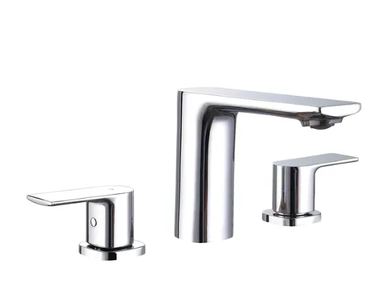 TIMELYSS Three Holes Widespread Bathroom Vanity Faucet - F13127