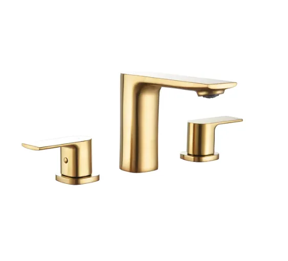 TIMELYSS Three Holes Widespread Bathroom Vanity Faucet - F13127