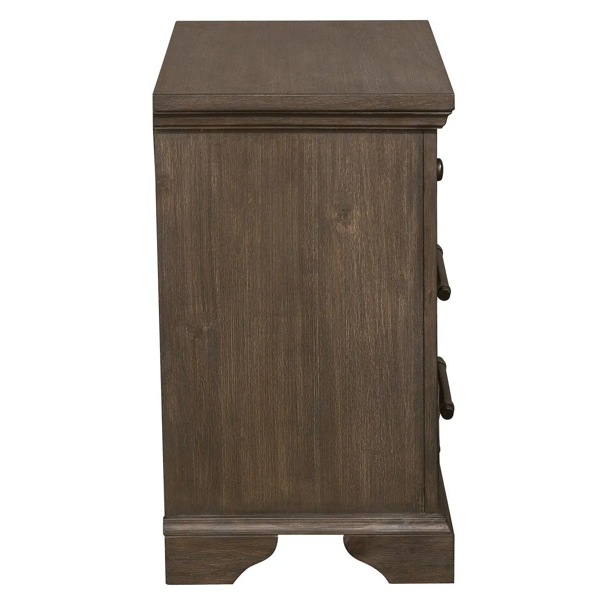 Toulon Night Stand Distressed Dark Oak