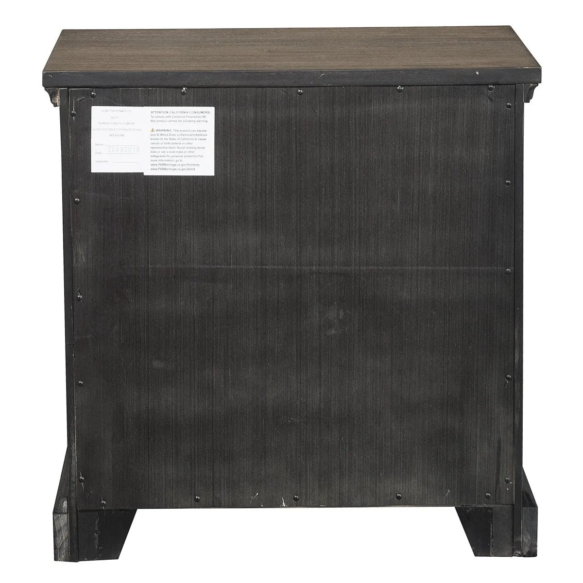 Toulon Night Stand Distressed Dark Oak