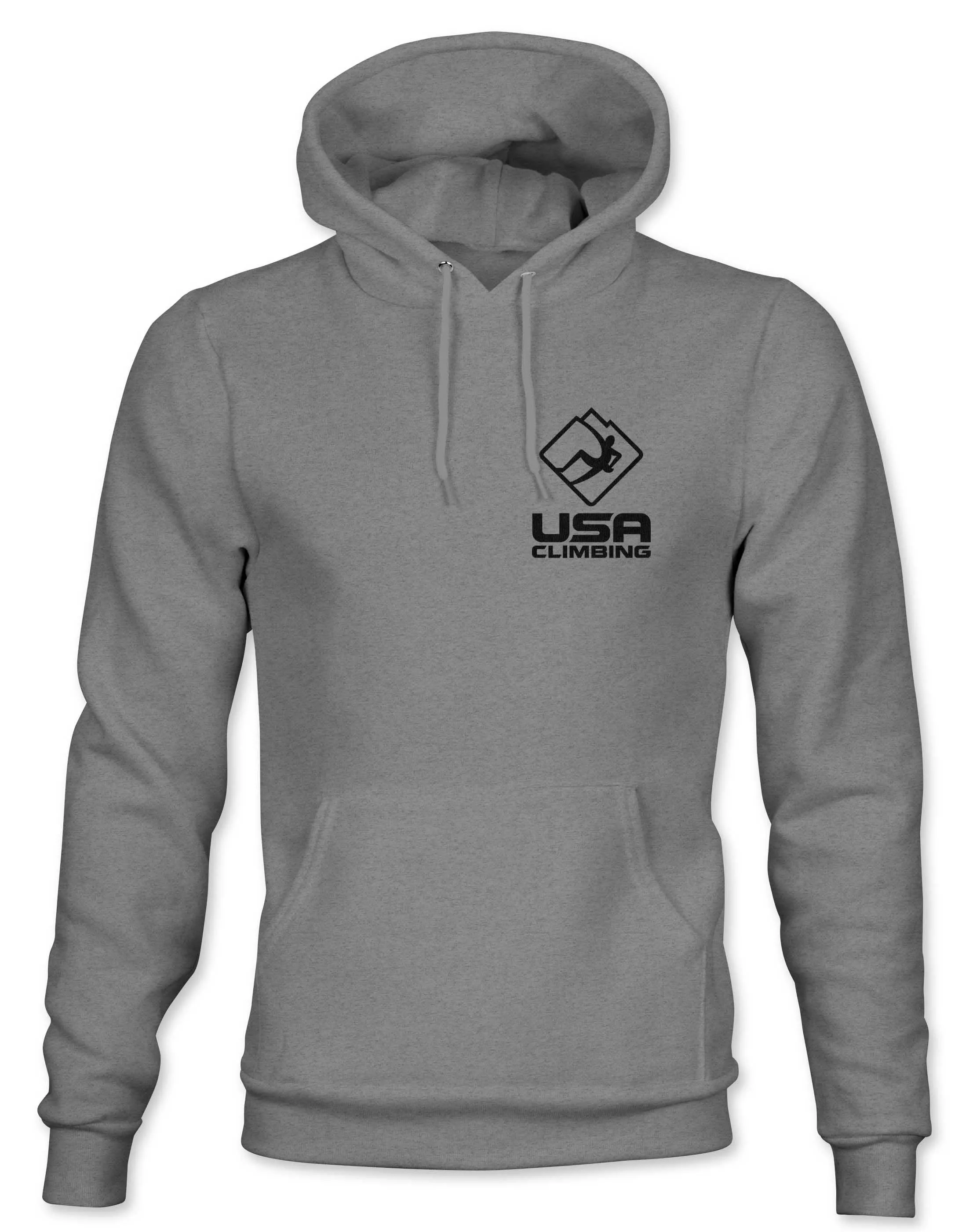 USA Climbing BW Logo Badge Hoodie - Adult