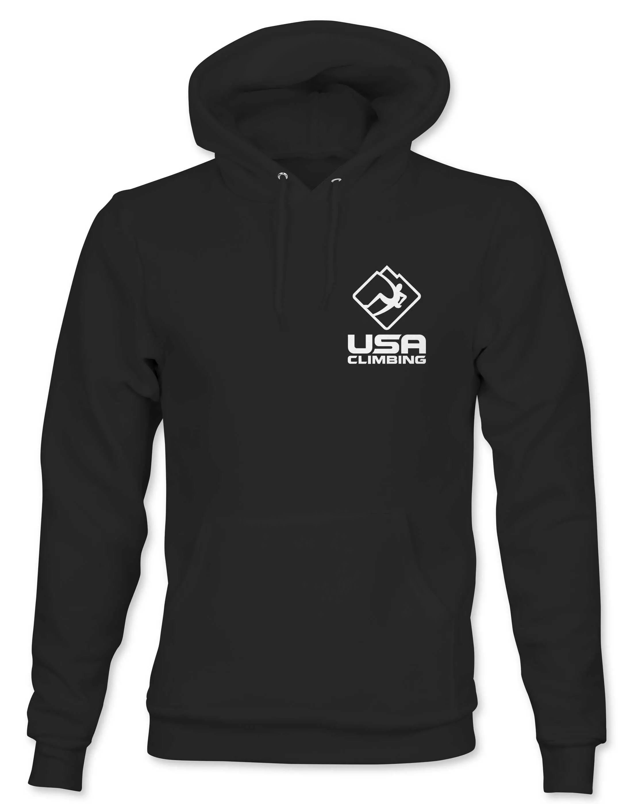 USA Climbing BW Logo Badge Hoodie - Adult
