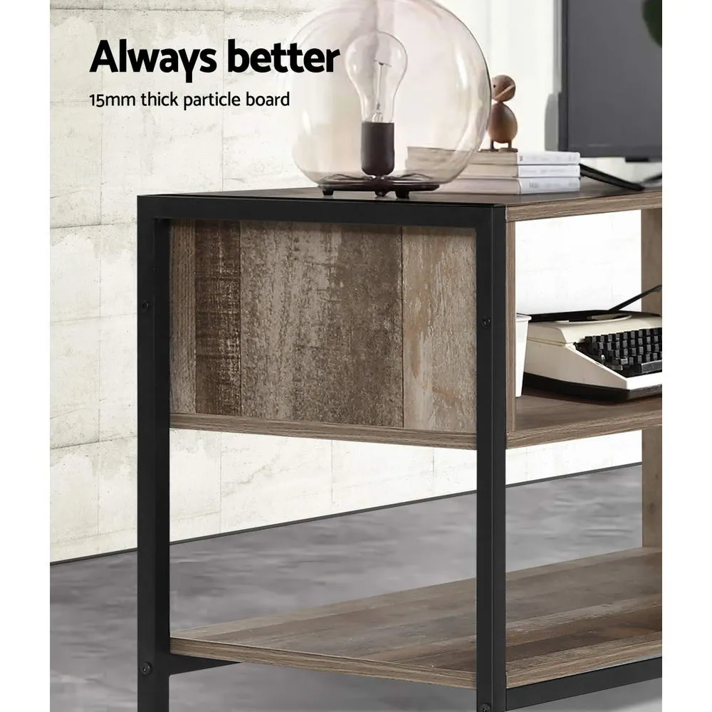 z Industrial Rustic Wooden Cabinet Entertainment Unit Display Stand Storage