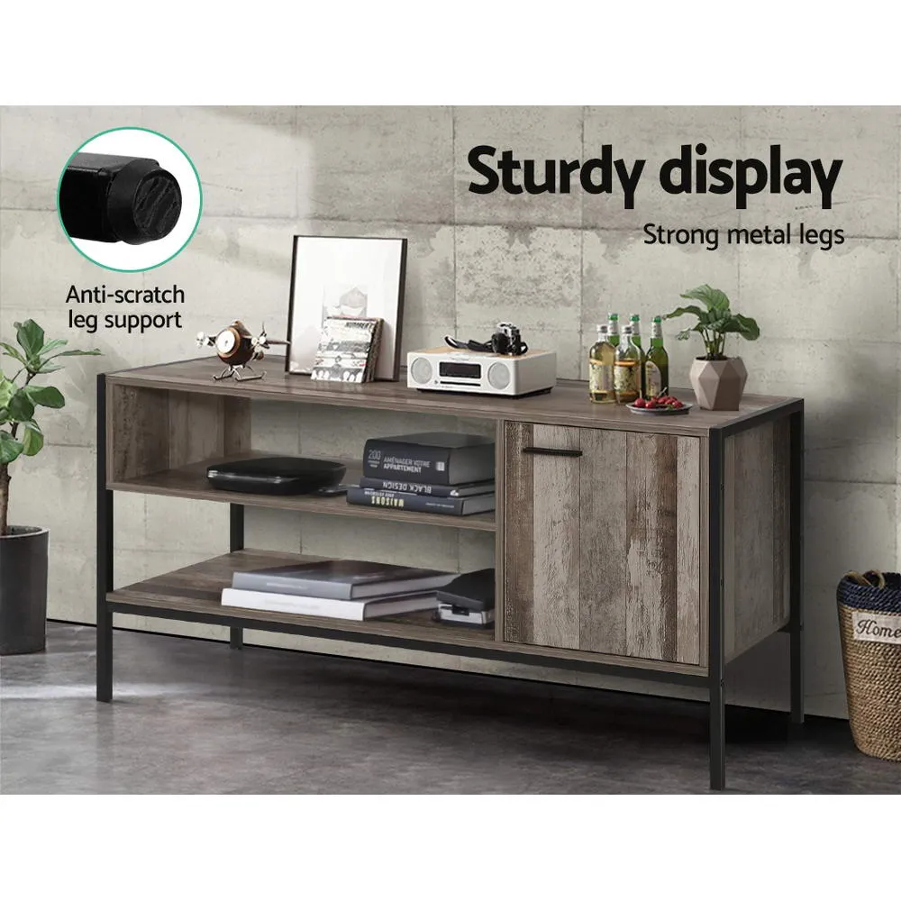 z Industrial Rustic Wooden Cabinet Entertainment Unit Display Stand Storage