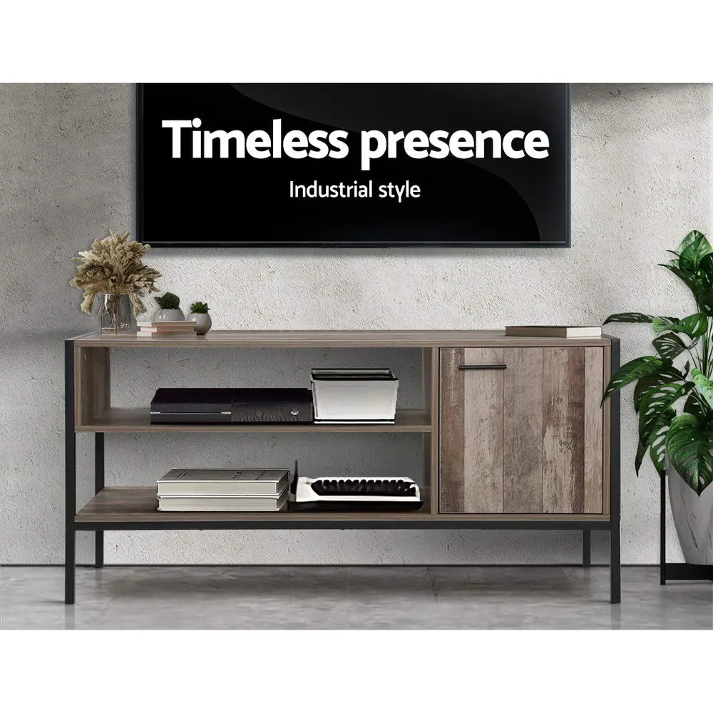 z Industrial Rustic Wooden Cabinet Entertainment Unit Display Stand Storage