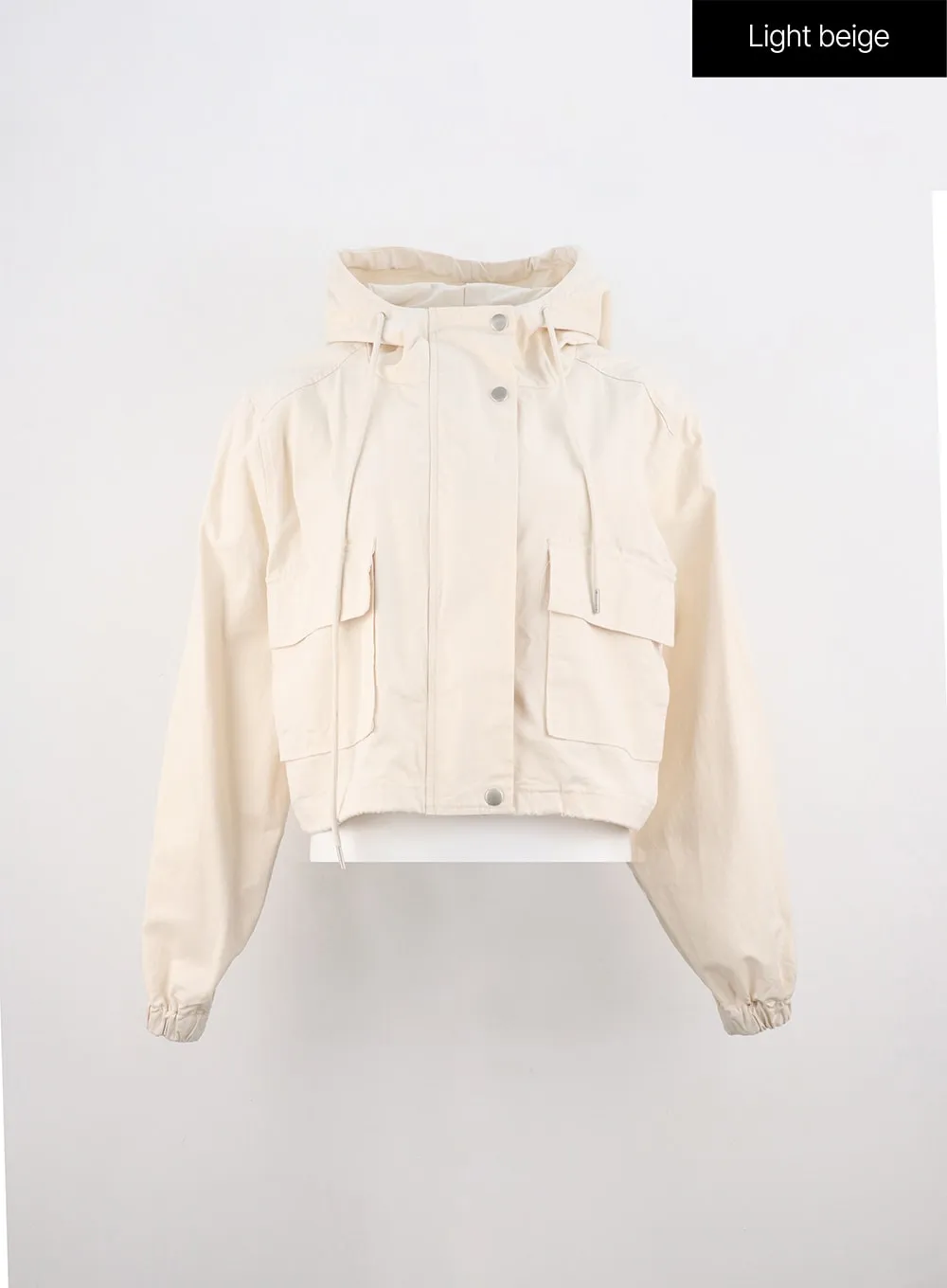 Zip Hooded Crop Jacket OO312