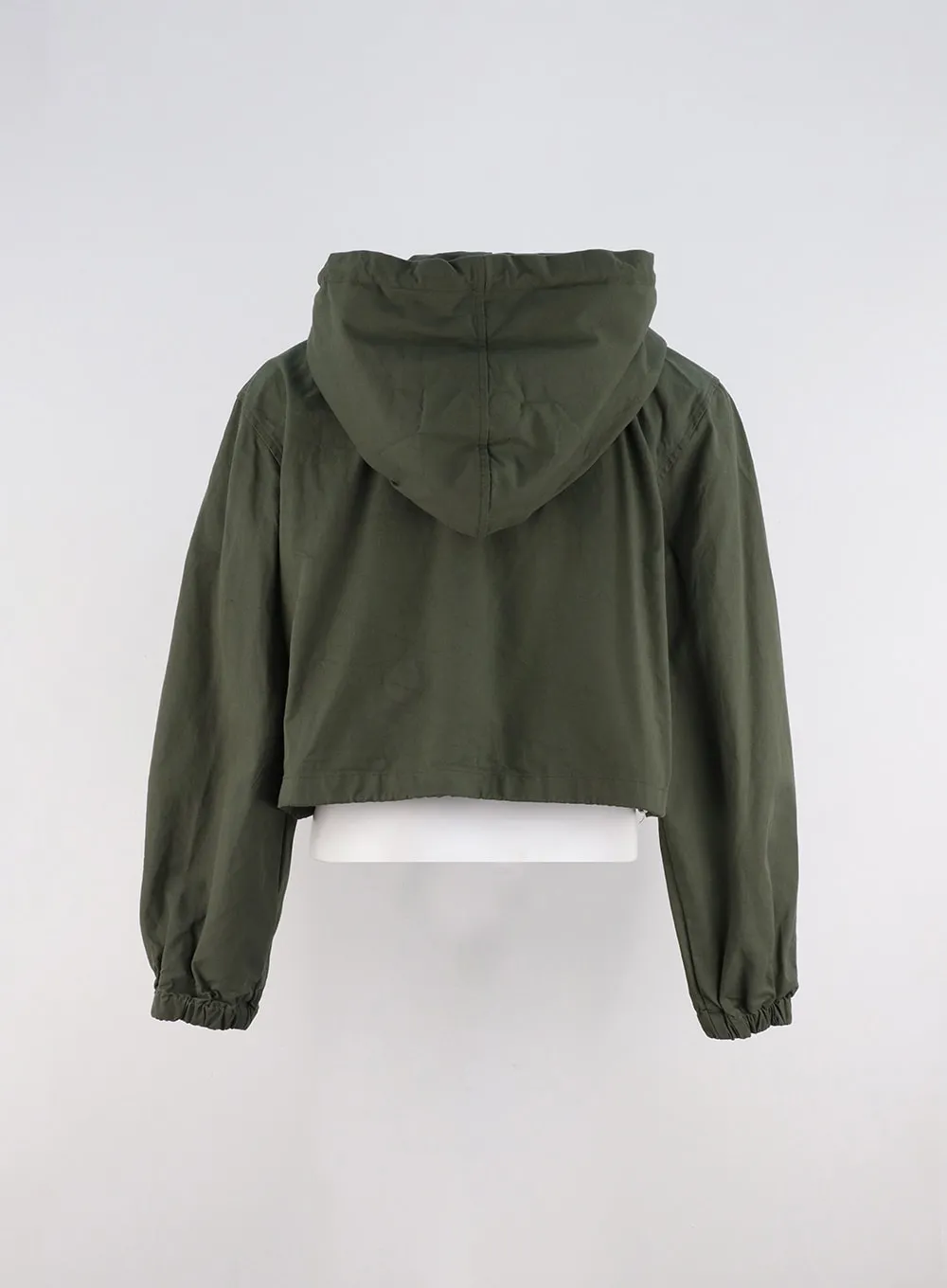Zip Hooded Crop Jacket OO312