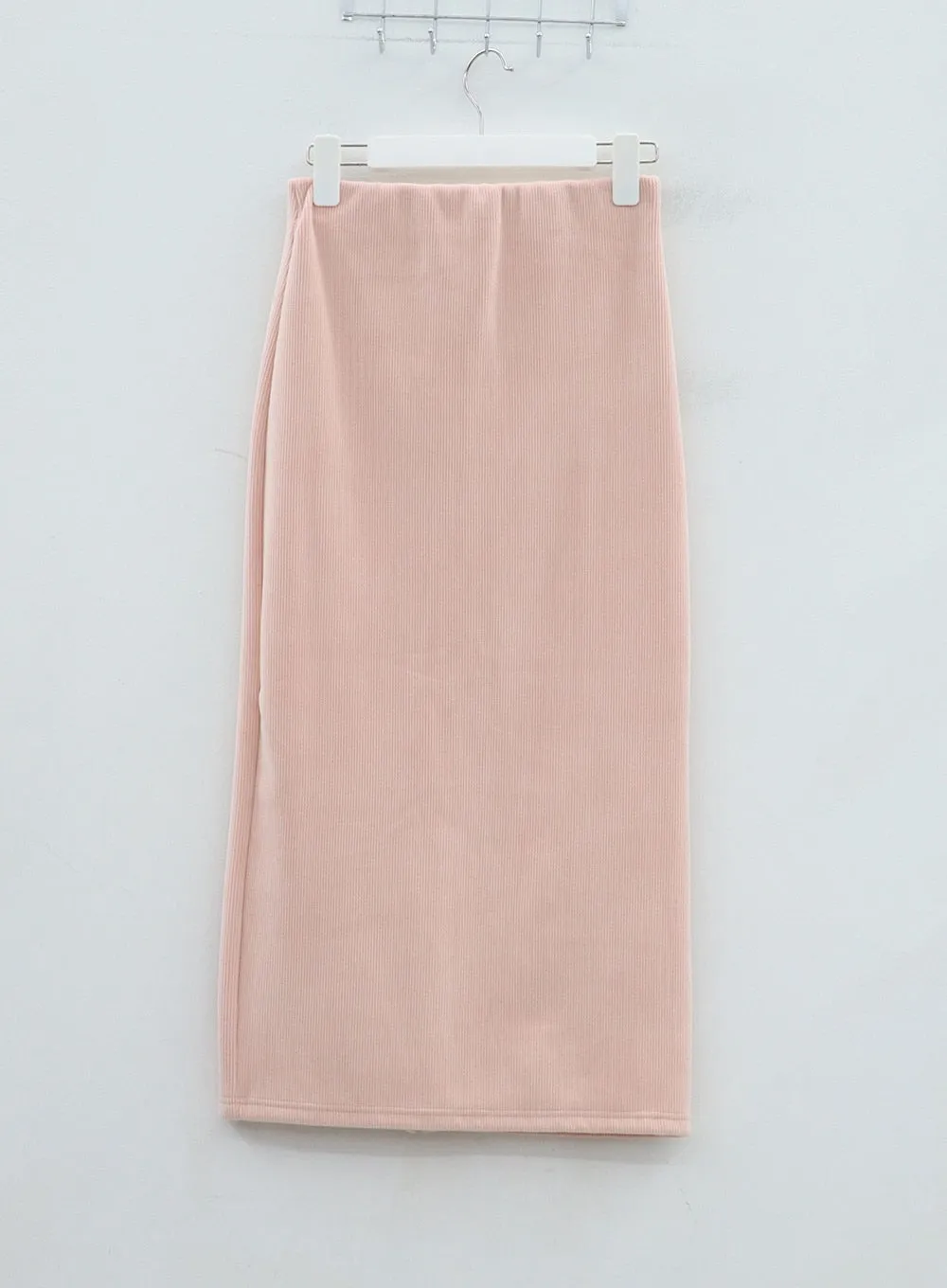 Zip-Up Hoodie And Maxi Track Skirt Set BJ318