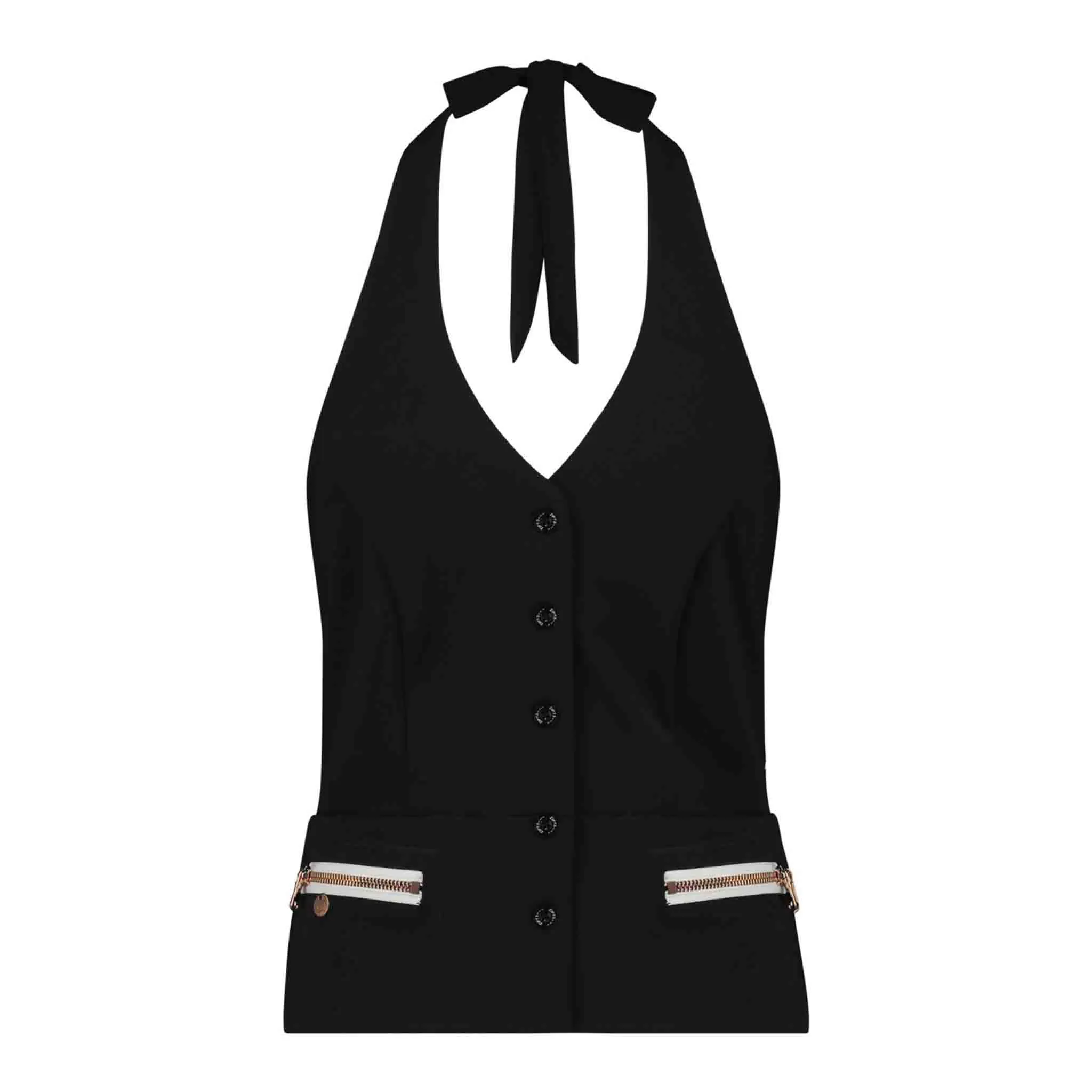 Zip73 Gilet Zwart